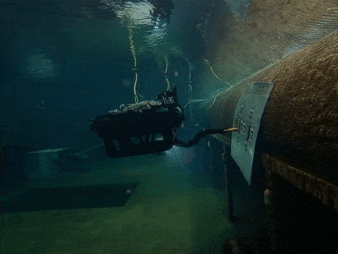 Custom AUV built from scratch at Ocean Systems Lab
